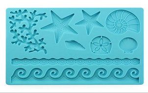 Anyana Sea Shell Shape Fondant Silicone Wedding Cake Mould Chocolate Decoration Tools N6