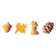 Lucks Dec-Ons Decorations Molded Sugar/Cup-Cake Topper, Fall Assortment, 3/4 - 7/8 Inch, 168 Count
