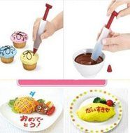 Witkey Cylinder Type Chocolate Cake Pen Pastry Decorating Pen Functions Silicone Plastic Pen N4