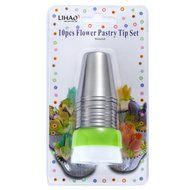 LIHAO 9 Piece Set Russian Piping Tips with Coupler N6