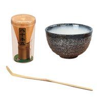 Tea Ceremony Matcha Bowl Green Tea Powder Ceramic Teaware Accessory 4 Patterns - Cherry Blossoms, 11.3x4.8x6.9cm N15