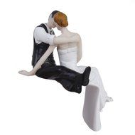 Romantic Look of Love Bride and Groom Wedding Cake Topper Cake Decoration Figurine Keepsake N7