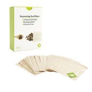 Tea Filter Bags with Drawstring, Disposable Tea Infuser, Paper Tea Bag Unbleached, 100 Count N6