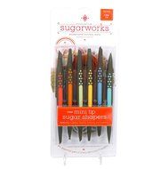 Innovative Sugarworks Mini Firm Tip Sugar Shapers Cake Decorating Tools (6 Pack), Dark Gray