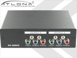 1x3 (1:3)&nbsp;Component&nbsp;Video&nbsp;+&nbsp;Analog/Digital Audio Distribution Amplifier Splitter AT-COMP-13AD