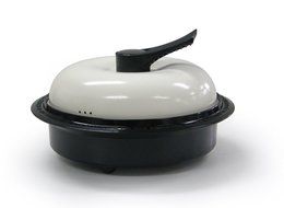 Microhearth 1-1/2-Quart Covered Nonstick 4-Piece Everyday Pan Set with Steam Pan and Muffin Pan N6