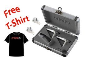 Ortofon Concorde Elektro Twin Pack + 2 Extra Elektro Stylus + Ortofon DJ T-shirt