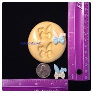 Bunny Ears with Tie Fondant Mold Set Chocolate Candy Gumpaste Soap Resin Clay