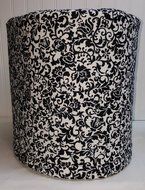 Black &amp; White Floral Damask Keurig 2.0 Brewing System Cover (Black) N4