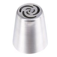 FEESHOW Set of 7 Russian Flower Icing Piping Cake Nozzles Tips Baking Tools Home Baking DIY Tool (Silver-7 Pcs) N4