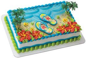 Summer Flip Flops DecoSet Cake Decoration