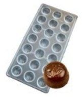 NY Cake Polycarbonate Cherry Cordial Chocolate Mold, 21 Cavities