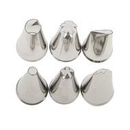 Set of 6pcs Russian Flower Stainless Steel Icing Piping Nozzle Tip Cake Tool N8
