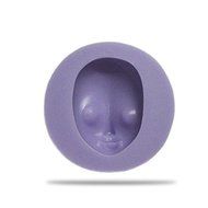 Bluelover 3D Baby Head Silicone Mold Girl Face Fondant Cake Mold N4