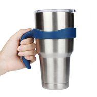 Morecome New 30 Oz Stainless Steel Insulated Tumbler Mug Handle (Purple) N12
