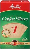 No. 1 Cone Coffee Filter In Natural Brown 40 Ct (Pack of 6) by Melitta In N3