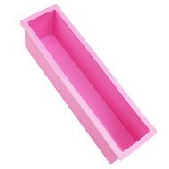 Tairacy Rectangle Loaf Soap Mold Handmade Silicone DIY Cake Baking Toast Cold Processing Tools (Pink) N6