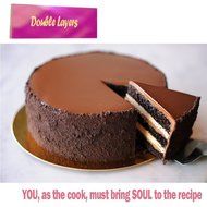 DiDaDi Light Orange Silicone Cake Mold Pan, Round Cake Baking Pans, Non-Stick Bakeware N6