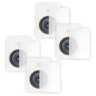 Blue Octave LW62 In Wall 6.5" Speakers Home Theater Surround Sound 2-Way 2 Pair Pack