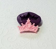 Silicone Mold Princess Crown Mould (25mm) Birthday cake Topper Icing Gum Paste N3