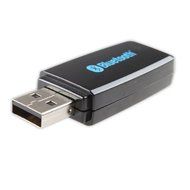 AGPtek&reg; USB Bluetooth Audio Music Receiver Adapter (black) with 3.5mm Stereo Output for Speakers and Entertainment... N4