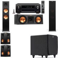 Klipsch RP-280F Tower Speakers-RP-250C-SDS12 -5.1-Denon AVR-X4100W