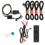 Blue Octave B51 Home Theater 5.1 Speaker System with USB Bluetooth Optical Input and 4 Extension Cables N2