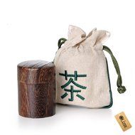 OLizee&trade; Natural Wooden Tea Container Tea Canister Tea Storage Caddy(Paulownia) N5