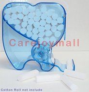 Carejoy&reg; Blue Color Cotton Roll Dispenser Holder Press Type Molar Shaped (Without Cotton Roll) N3