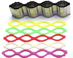 YIJIA Fondant Cutter Stainless Steel Cake Decorating Moulds DIY Baking Mold Hollow Stripe Set of 2 N2