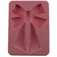 Sweet Elite Tools - Bow with Swirls Silicone Rolled Fondant and Gumpaste Mold by Colette Peters