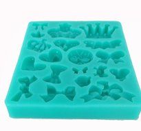 Garwarm Crown bow Shape 3d DIY Food Grade Silicone Mold Chocolate Candy Making Mold Tools ?3.5x3.1x0.4hInch/LxWxH ? N2