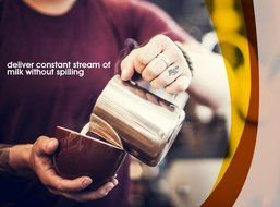 My Pitcher Measuring | Professional 18/8 Stainless Steel Measuring Cup Milk Frothing Pitcher with Measurement... N7