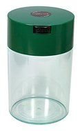 Coffeevac 1 lb - The Ultimate Vacuum Sealed Coffee Container, Green Cap Cap &amp; Clear Body N3