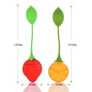 Tea Bag Infuser-Senbowe&trade; 4 Pack Colorful Strawberry &amp; Lemon Genuine Premium Silicone Reusable Tea Ball Infuser... N5