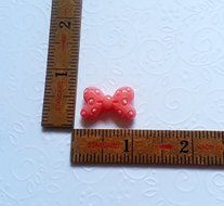 Silicone Mold 3D Minnie Mouse Bow (24mm) - Fondant Chocolate Candy Cupcake Mould N3