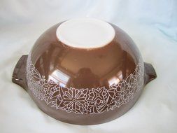 1970s Vintage Pyrex " Woodland " Brown Cinderella Nesting Batter Mixing Bowl 444 - 4l N5