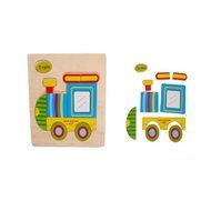 Cute Train Puzzles Toys ，BeautyVan Wooden Cute Train Puzzle Educational Developmental Baby Kids Training Toy