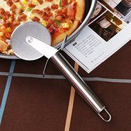 Mandydov Kitchen Baking Utensils Kit Pizza Tray Pizza Pan 9-Inch + Pizza Cutter + Silicone Oil Brush N3