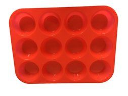 Keliwa 12 Cup Silicone Muffin &amp; Cupcake Baking Pan / Non - Stick / Dishwasher - Microwave Safe / 21 FREE RECIPES N2