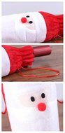 D-Foxes 10PC Santa Claus Christmas Drawstring Red Wine Bottle Cover Bags Dinner Party Table Decor Xmas Gift N12