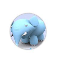 Generic Design With Elephant Funny Cup Mat Made By Mdf N2