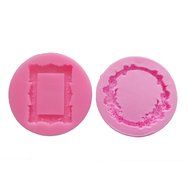 Yunko Photo Frame and Garland Shape Fashion Ladies Silicone Party Fondant Cup Cake Decorating Tools Chocolate... N2