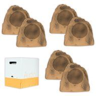 Acoustic Audio B8RS Sandstone 8" Rock Speaker 3 Pair Pack and Wire Outdoor Weatherproof