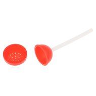 Safe Lollipop Silicone Tea Leaf Infuser Strainer Herbal Spice Filter Diffuser - Red N2