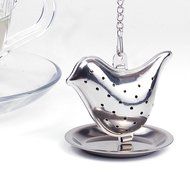Hot 1pcs Stainless Steel Loose Leaf Tea Strainer Herbal Infuser Spice Strainer Mesh Filter (Bird) TEAI-E N12