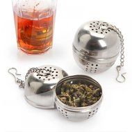 GOOTRADES Kitchen Tool Stainless Steel Ball Herbal Spice Filter Diffuser Tea Strainer (pack of 5) N3