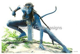 1/4 Sheet ~ Avatar Neytiri Birthday ~ Edible Image Cake/Cupcake Topper!!!