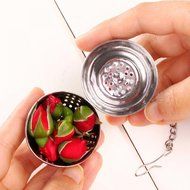 GOOTRADES Kitchen Tool Stainless Steel Ball Herbal Spice Filter Diffuser Tea Strainer (pack of 5) N5