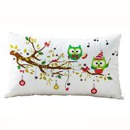 Christmas Pillow Case,Beautyvan Christmas Rectangle Cotton Linter Pillow Cases Cushion Covers (J) N10